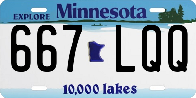 MN license plate 667LQQ