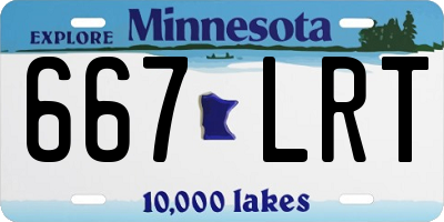 MN license plate 667LRT