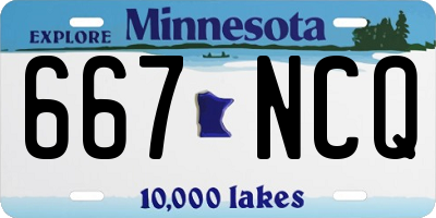 MN license plate 667NCQ