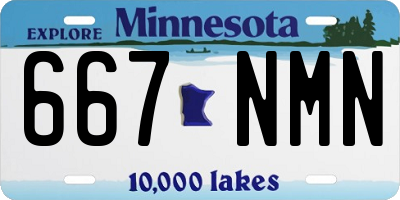 MN license plate 667NMN