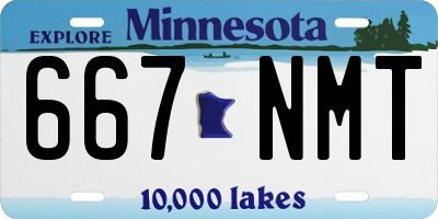MN license plate 667NMT