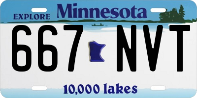 MN license plate 667NVT