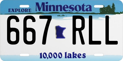 MN license plate 667RLL