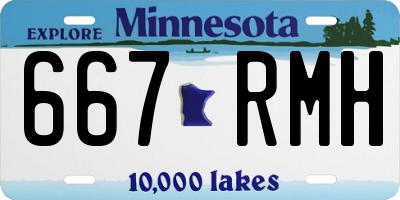 MN license plate 667RMH