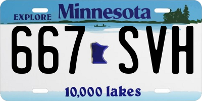 MN license plate 667SVH