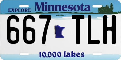 MN license plate 667TLH