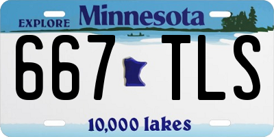 MN license plate 667TLS