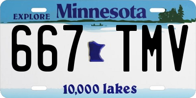 MN license plate 667TMV