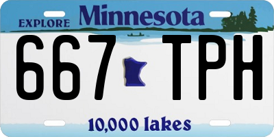 MN license plate 667TPH