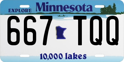 MN license plate 667TQQ