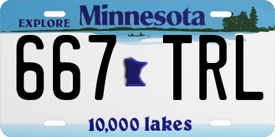 MN license plate 667TRL