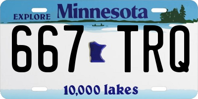 MN license plate 667TRQ