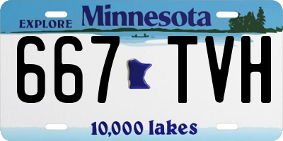 MN license plate 667TVH