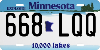 MN license plate 668LQQ