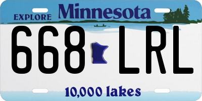 MN license plate 668LRL