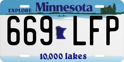 MN license plate 669LFP