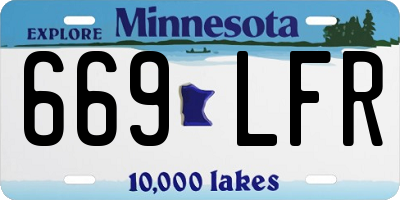 MN license plate 669LFR