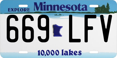 MN license plate 669LFV