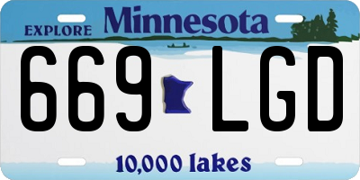 MN license plate 669LGD