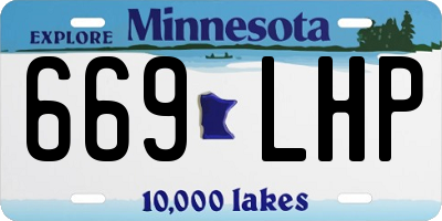 MN license plate 669LHP