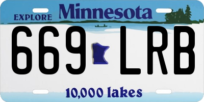 MN license plate 669LRB