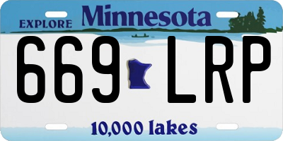 MN license plate 669LRP