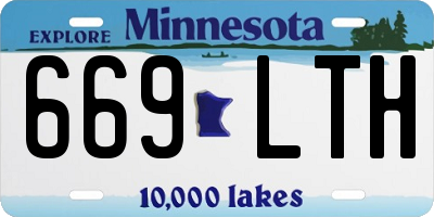 MN license plate 669LTH