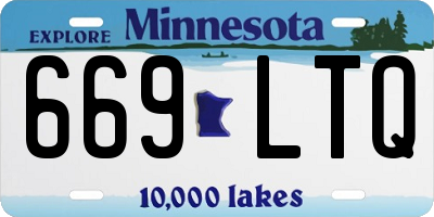 MN license plate 669LTQ
