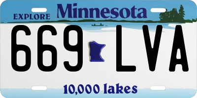 MN license plate 669LVA