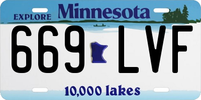 MN license plate 669LVF