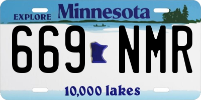 MN license plate 669NMR