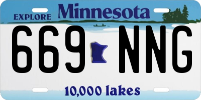 MN license plate 669NNG