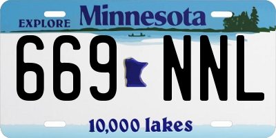 MN license plate 669NNL