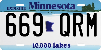 MN license plate 669QRM