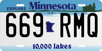 MN license plate 669RMQ