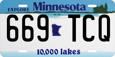 MN license plate 669TCQ
