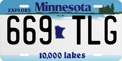 MN license plate 669TLG