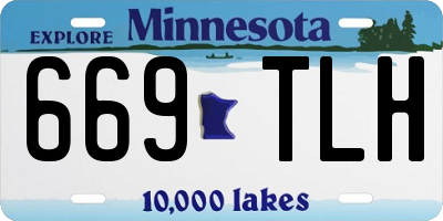 MN license plate 669TLH