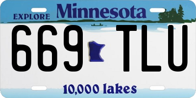 MN license plate 669TLU