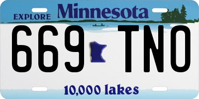 MN license plate 669TNO