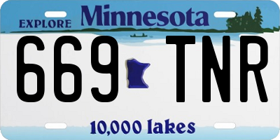 MN license plate 669TNR