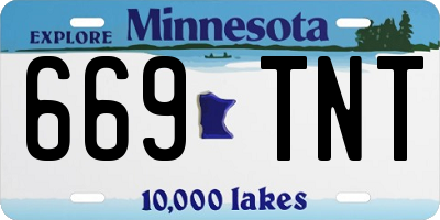 MN license plate 669TNT