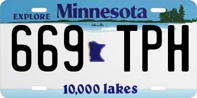 MN license plate 669TPH