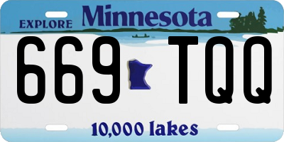 MN license plate 669TQQ