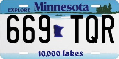 MN license plate 669TQR