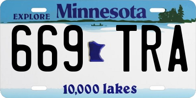 MN license plate 669TRA