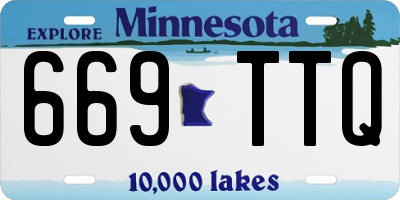 MN license plate 669TTQ
