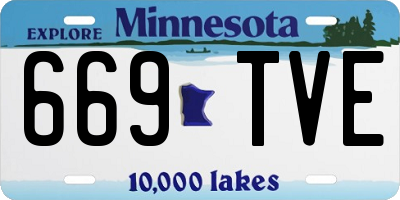 MN license plate 669TVE