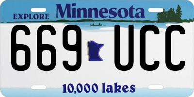 MN license plate 669UCC