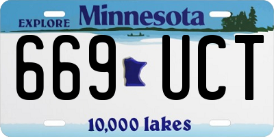 MN license plate 669UCT